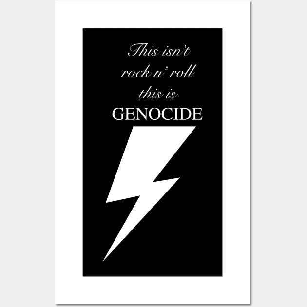 Rock and Roll Genocide Wall Art by MartianInk